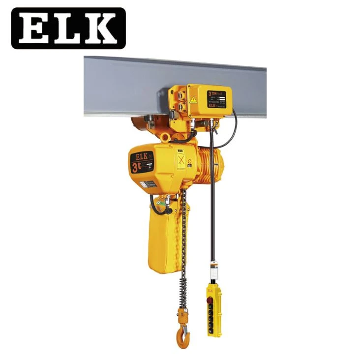 3tonų elektrinis grandinės keltuvas, skirtas sunkiasvoriams gamyklos darbams atlikti